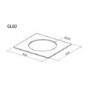 Baumatic GL60 60cm Wide Glass Canopy for PV372