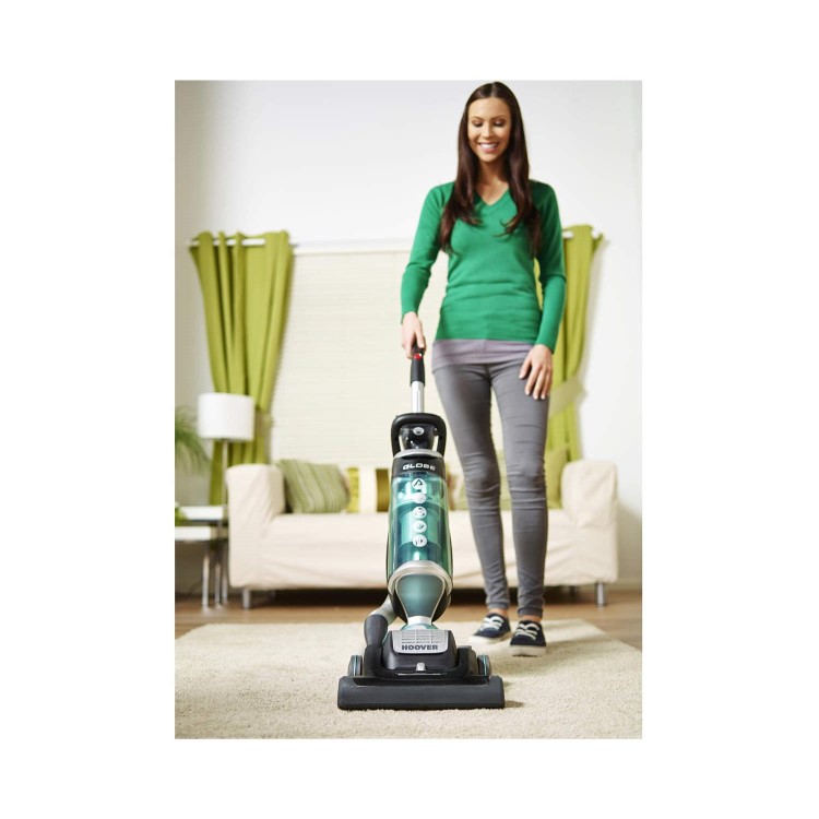 Hoover GL71GL01001 Globe 700W Bagless Upright Vacuum Cleaner Black and Green