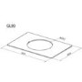 Baumatic GL90 90cm Wide Glass Canopy for PV372SS