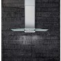 Elica GLACIER90RM 90cm Designer Chimney Cooker Hood For Use With Remote Motor Stainless Steel And Glass