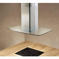 Elica GLACIERISLAND Designer 100cm Island Chimney Hood in Stainless Steel