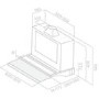 Elica GLIDE-LED-60 Glide 60cm Telescopic Glass Canopy Cooker Hood - Stainless Steel