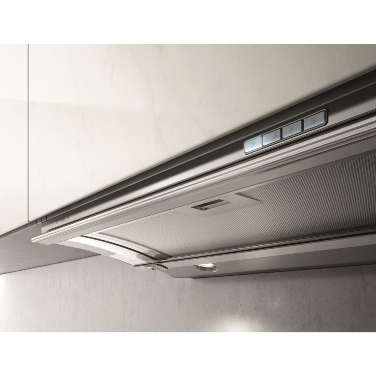 Elica GLIDE-LED-60 Glide 60cm Telescopic Glass Canopy Cooker Hood - Stainless Steel