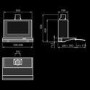 Elica GLIDE60 Decorative 60cm Built-in Cooker Hood With Telescopic Glass Panel