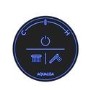 Aqualisa Black Smart Glo Dual Ceiling Mounted Smart Digital Mixer Thermostatic Shower HP/Combi
