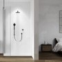 Aqualisa Black Smart Glo Dual Wall Mounted Smart Digital Mixer Thermostatic Shower HP/Combi