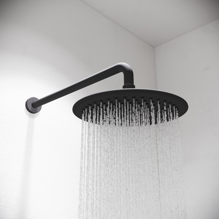 Aqualisa Black Smart Glo Dual Wall Mounted Smart Digital Mixer Thermostatic Shower HP/Combi