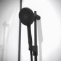 Aqualisa Black Smart Glo Dual Wall Mounted Smart Digital Mixer Thermostatic Shower HP/Combi