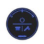 Aqualisa Black Smart Glo Dual Wall Mounted Smart Digital Mixer Thermostatic Shower HP/Combi