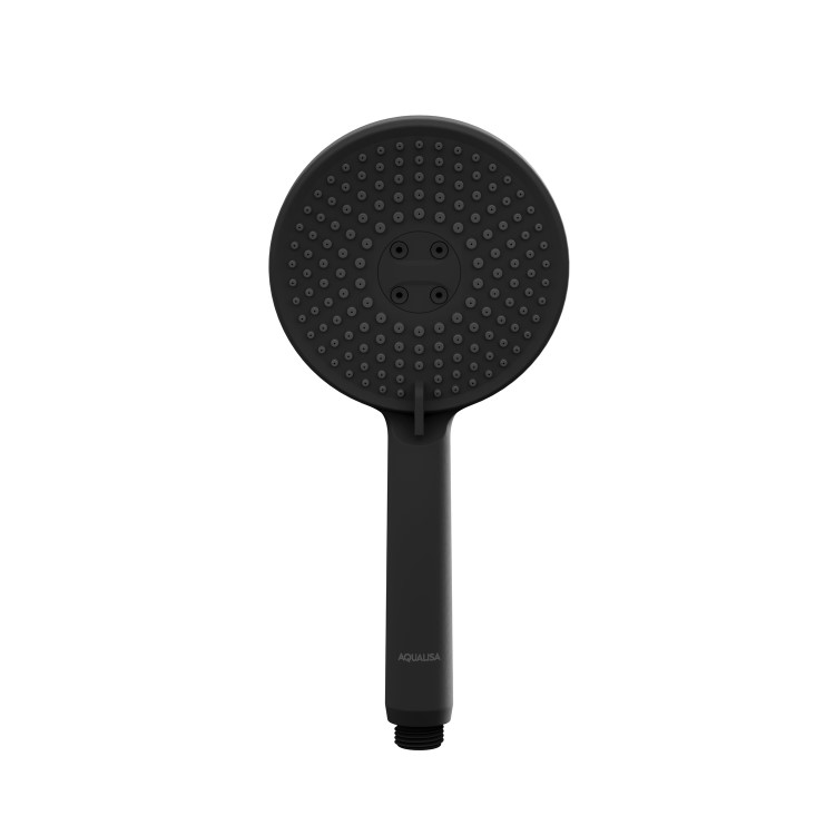 Aqualisa Black Smart Glo Dual Wall Mounted Smart Digital Mixer Thermostatic Shower HP/Combi