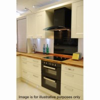 CDA GLSB10CBL 100cm Glass Curved Splashback