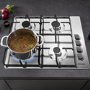 Hisense 60cm 4 Burners Gas Hob - Stainless Steel