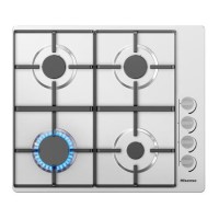 Hisense 60cm 4 Burners Gas Hob - Stainless Steel Hisense 60cm 4 Burners Gas Hob - Stainless Steel