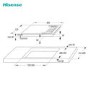 Hisense 60cm 4 Burners Gas Hob - Stainless Steel