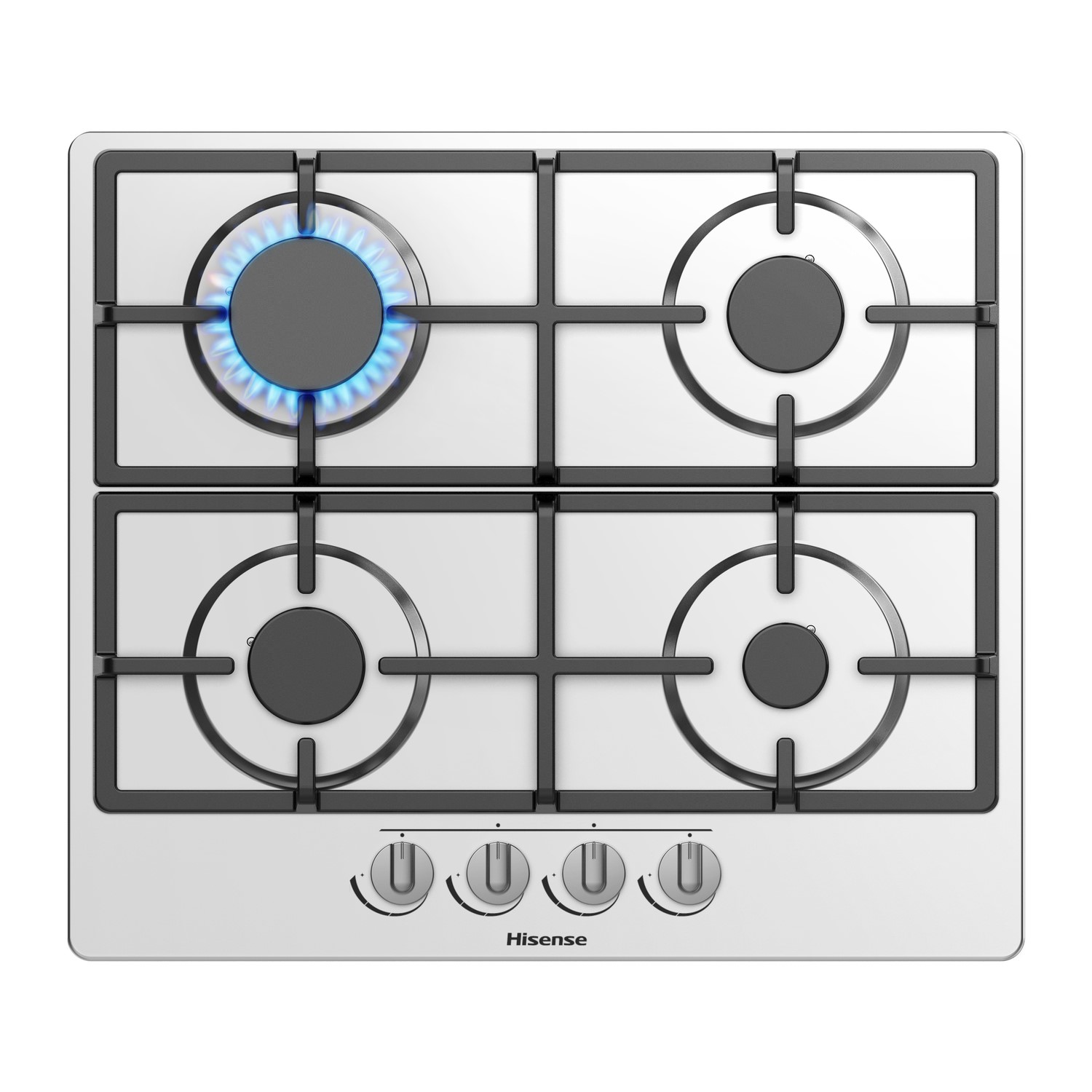 GM643XHC 60cm 4 Burner Gas Hob Stainless Steel
