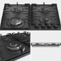 Hisense 60cm 4 Burner Gas Hob - Black