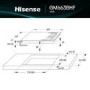Hisense 60cm 4 Burner Gas Hob - Black