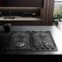 Hisense 60cm 4 Burner Gas Hob - Black