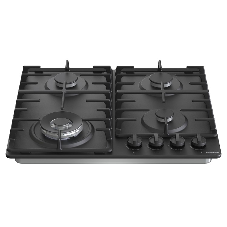 Hisense 60cm 4 Burner Gas Hob - Black