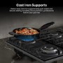 Hisense 60cm 4 Burner Gas Hob - Black
