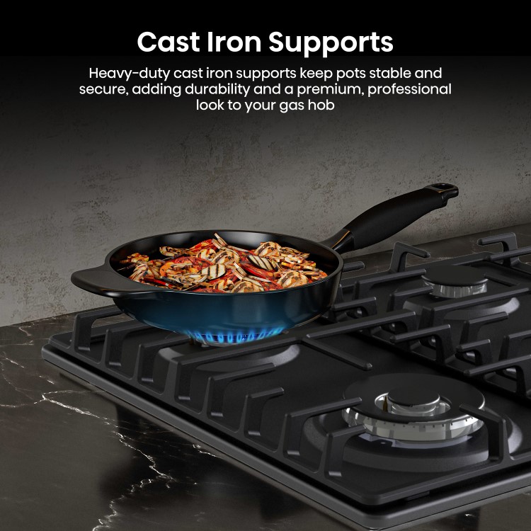 Hisense 60cm 4 Burner Gas Hob - Black