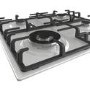 Hisense 60cm 4 Burner Gas Hob with Wok Burner - Stainless Steel