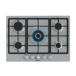 Hisense 71cm 5 Burner Gas Hob - Stainless Steel