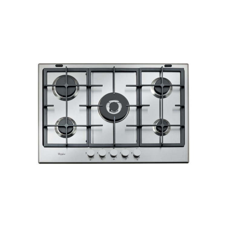 Whirlpool GMA7522IX Absolute Five Burner Gas Hob - Stainless Steel