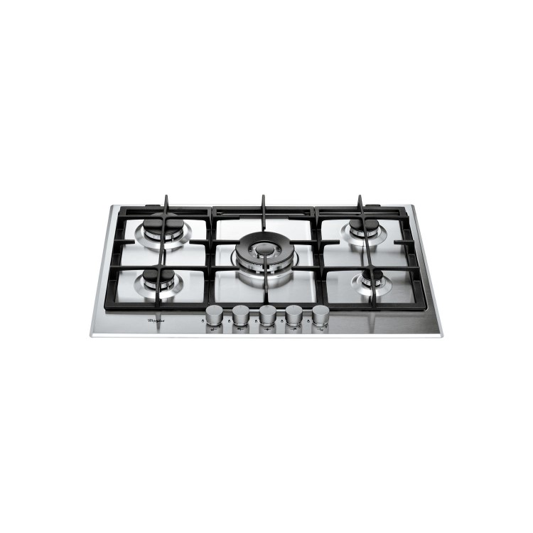 Whirlpool GMA7522IX Absolute Five Burner Gas Hob - Stainless Steel