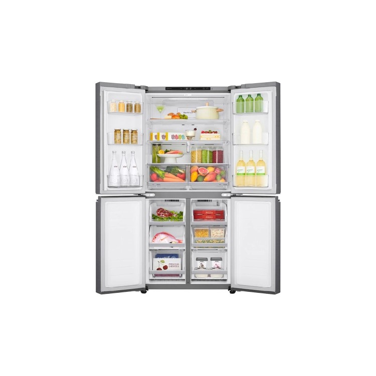LG 530 Litre Four Door American Fridge Freezer - Stainless Steel