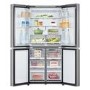 LG NatureFRESH 530 Litre Four Door American Fridge Freezer - Prime Silver