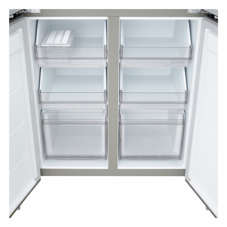 LG Fit & Max 580 Litre Four Door American Fridge Freezer - Prime Silver