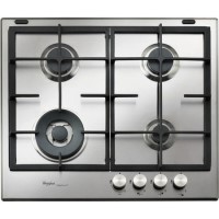 Whirlpool GMF6422/IXL 4 burners 3 sizes Built-In Fusion Gas Hobs - Stainless Steel