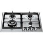 Whirlpool GMF6422/IXL 4 burners 3 sizes Built-In Fusion Gas Hobs - Stainless Steel