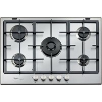 Whirlpool GMF7522/IXL 5 burners 3 sizes Built-In Fusion Gas Hobs - Stainless Steel