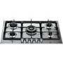 Whirlpool GMF7522/IXL 5 burners 3 sizes Built-In Fusion Gas Hobs - Stainless Steel