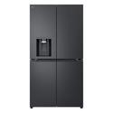 LG NatureFRESH 637 Litre Four Door American Fridge Freezer - Black
