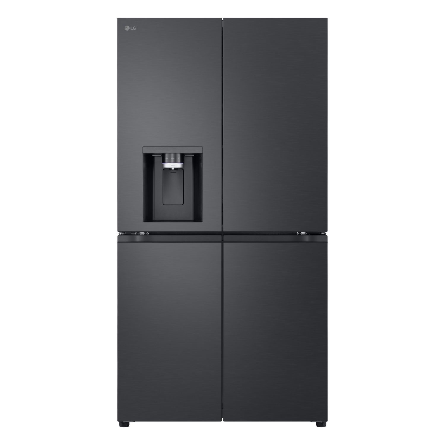 LG NatureFRESH 637 Litre Four Door American Fridge Freezer - Black