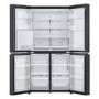 LG NatureFRESH 637 Litre Four Door American Fridge Freezer - Black