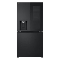 LG InstaView 508 Litre Four Door American Fridge Freezer - Matte Black