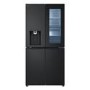 LG InstaView 508 Litre Four Door American Fridge Freezer - Matte Black