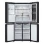 LG InstaView 508 Litre Four Door American Fridge Freezer - Matte Black