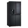 LG InstaView 508 Litre Four Door American Fridge Freezer - Matte Black