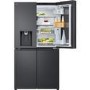 LG InstaView 638 Litre Four Door American Fridge Freezer - Matte Black