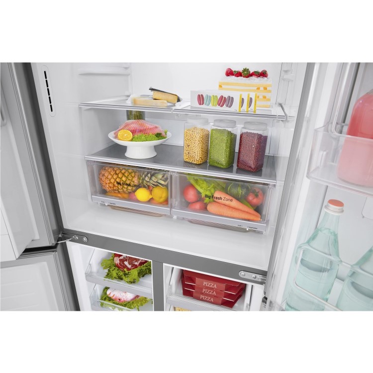 LG GMJ844PZKV InstaView Door-in-door Multi-door American Fridge Freezer With Ice & Water Dispenser -