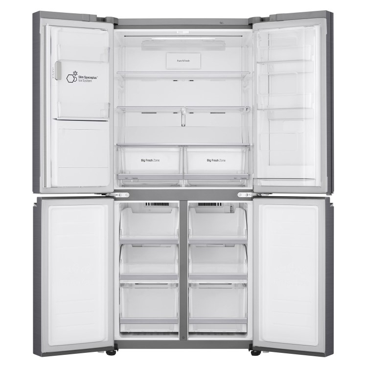 LG GMJ844PZKV InstaView Door-in-door Multi-door American Fridge Freezer With Ice & Water Dispenser -