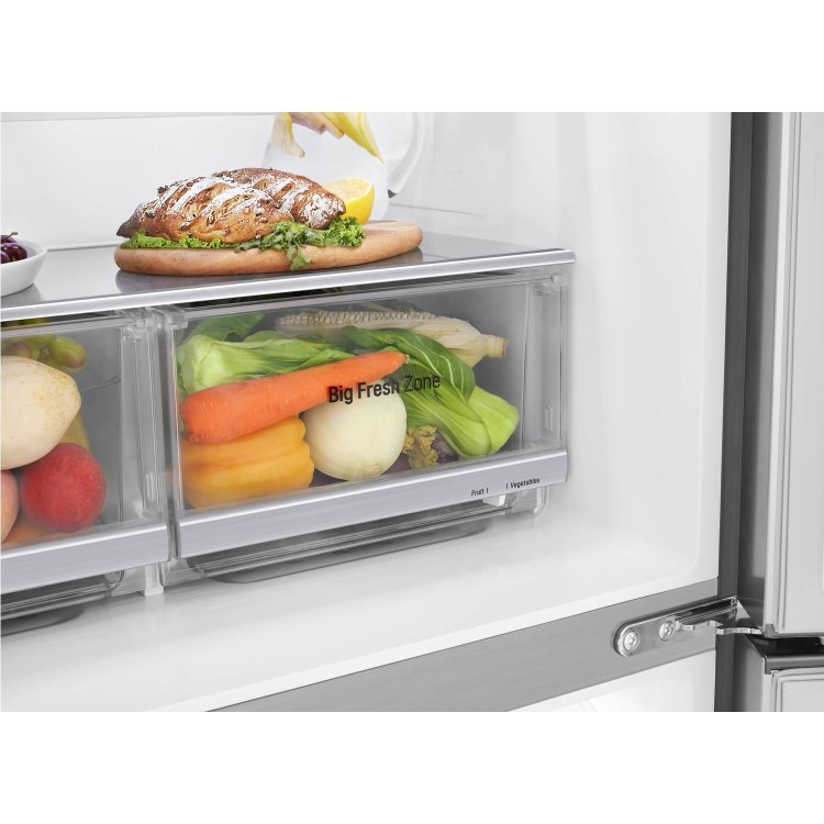 LG GMJ844PZKV InstaView Door-in-door Multi-door American Fridge Freezer With Ice & Water Dispenser -
