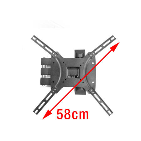 Multi-Action Movement Articulating TV Wall Bracket for up to 55" TVs - Universal VESA up to 400 x 400mm and 25kg Load