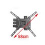 Multi-Action Movement Articulating TV Wall Bracket for up to 55" TVs - Universal VESA up to 400 x 400mm and 25kg Load
