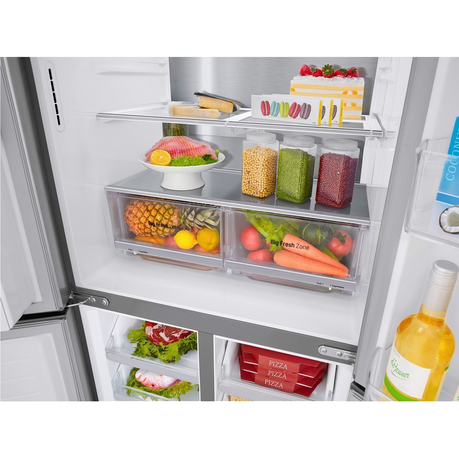 LG 506 Litre Four Door American Fridge Freezer With NatureFresh - Shiny ...